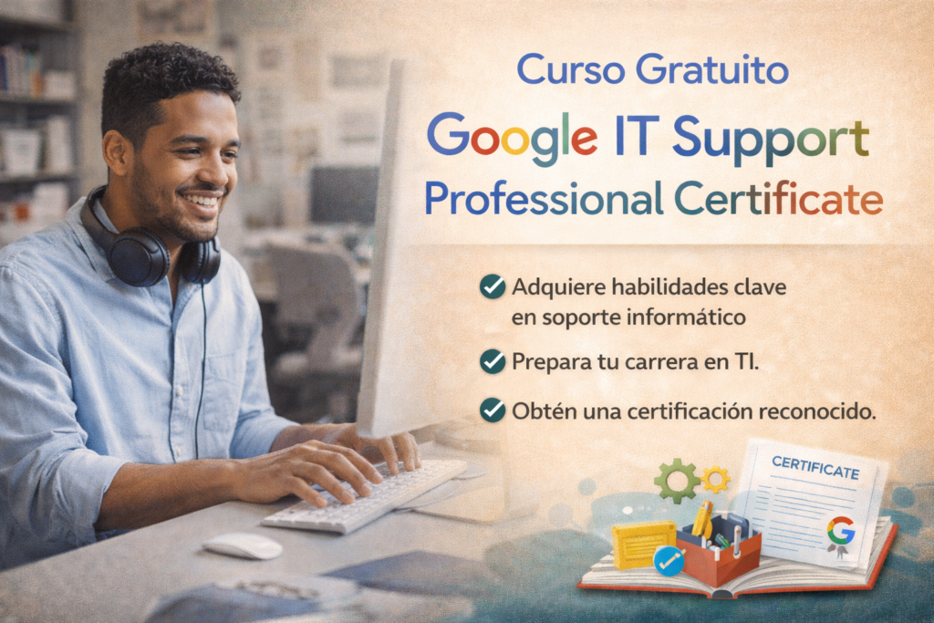 📖 Curso Gratuito “Google IT Support Professional Certificate”