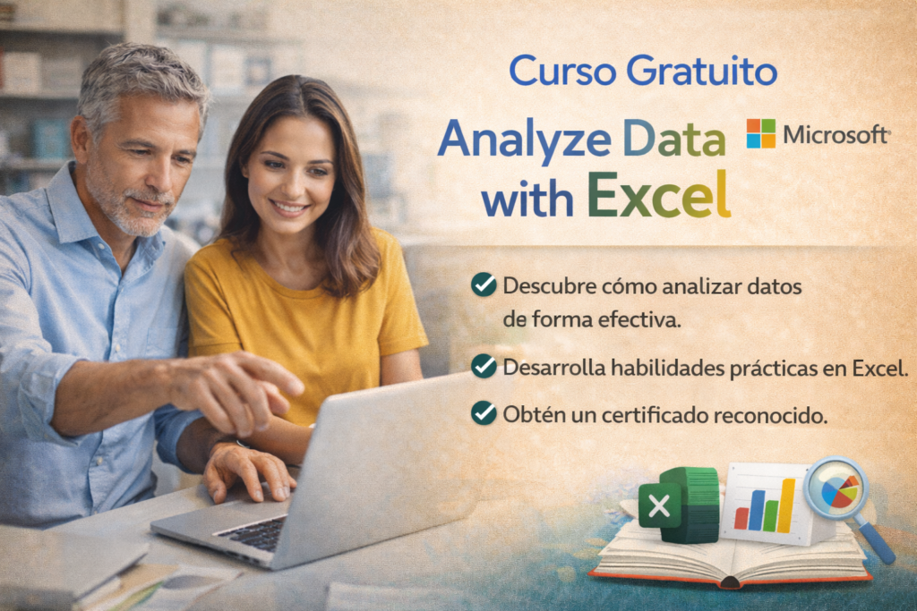 📖 Curso Gratuito “Analyze Data with Excel” de Microsoft