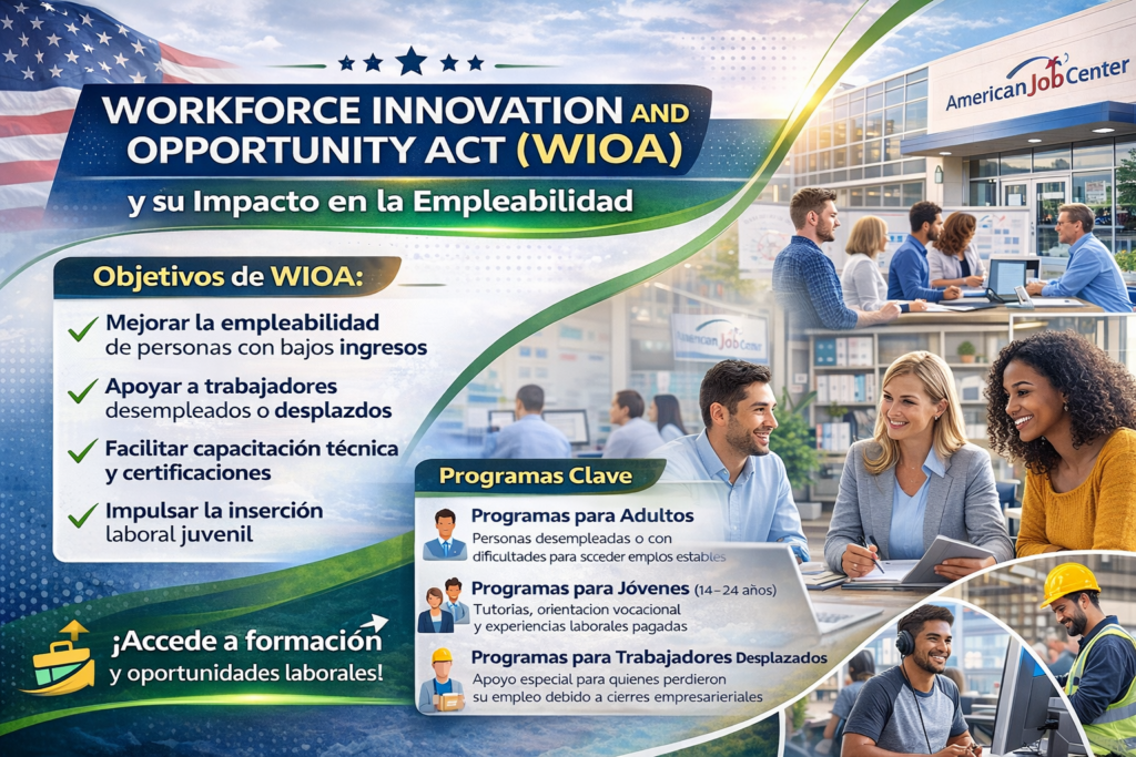 🫂 Workforce Innovation and Opportunity Act (WIOA) y su Impacto en la Empleabilidad