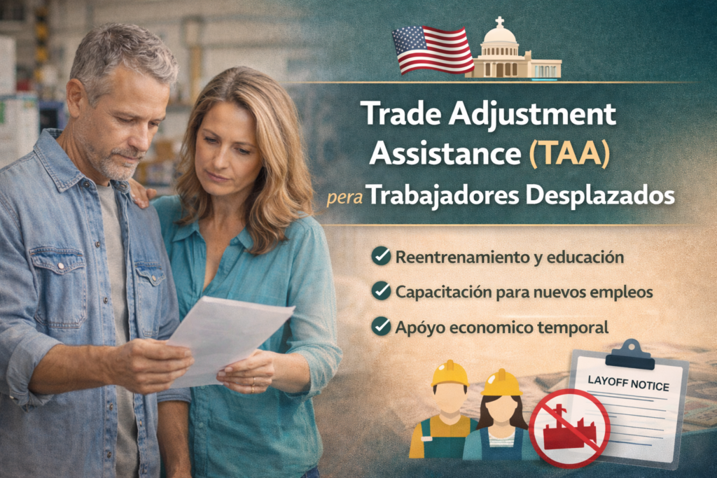 🫂 Trade Adjustment Assistance (TAA) para Trabajadores Desplazados